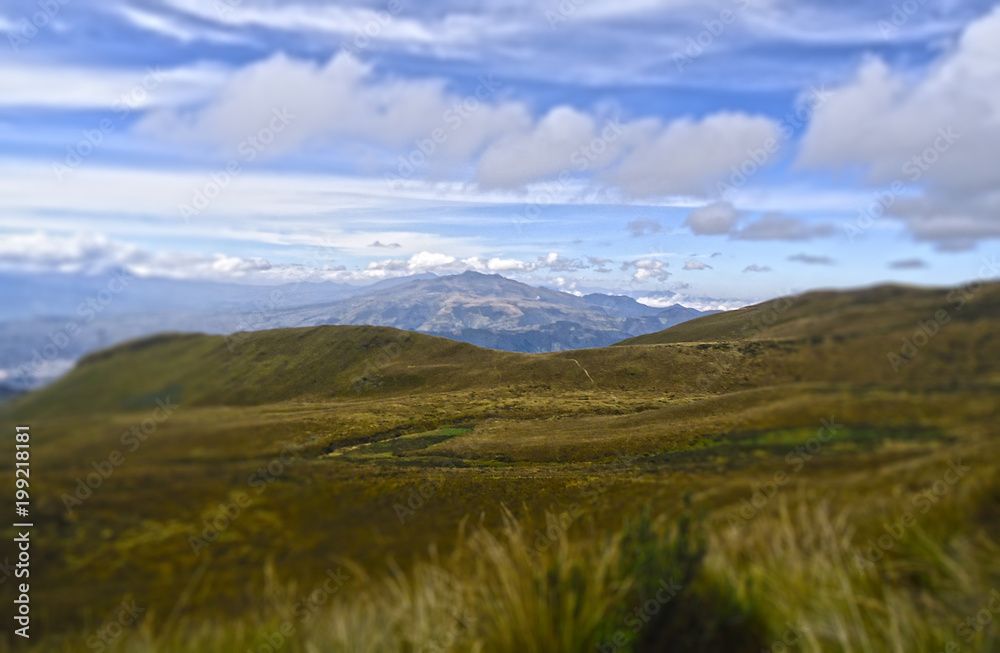 Vista panoramica de una montaña