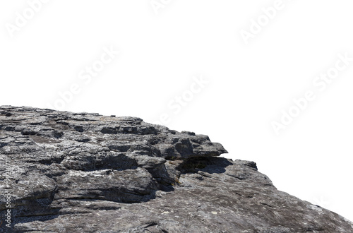 Cliff stone isolated on white background. © kamonrat