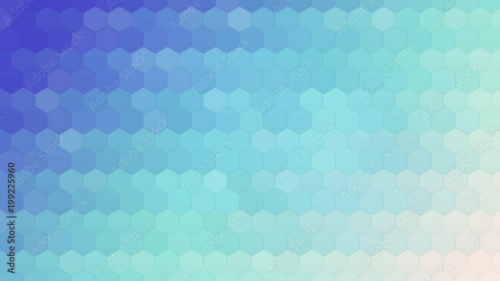 Blue and white gradient hexagon background pattern