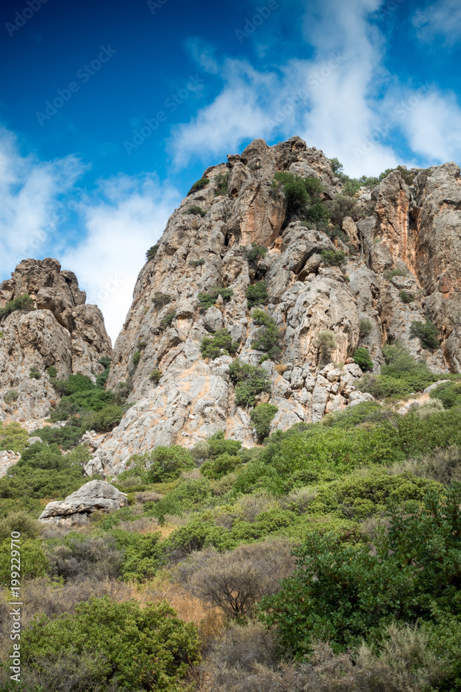 Rocky mountain, Crete, Greece