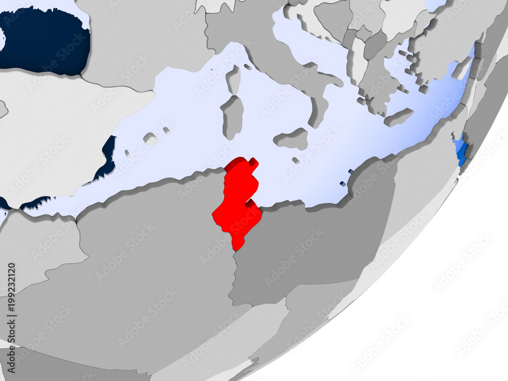 Fototapeta premium Map of Tunisia