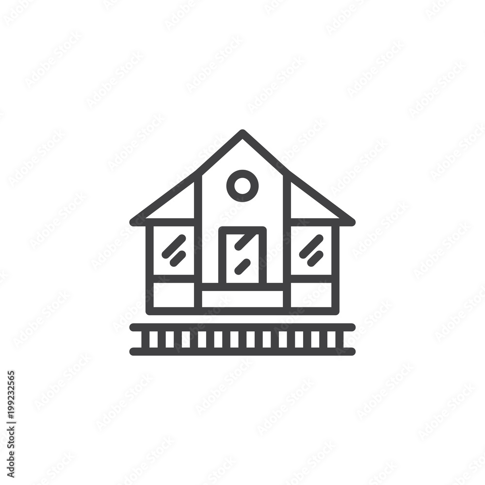 Train station outline icon. linear style sign for mobile concept and web design. Railway station platform simple line vector icon. Symbol, logo illustration. Pixel perfect vector graphics Train station outline icon. linear style sign for mobile concept and web design. Railway station platform simple line vector icon. Symbol, logo illustration. Pixel perfect vector graphics