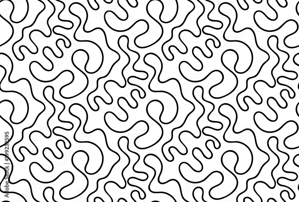Vector floral background of drawn lines Vector floral background of drawn lines