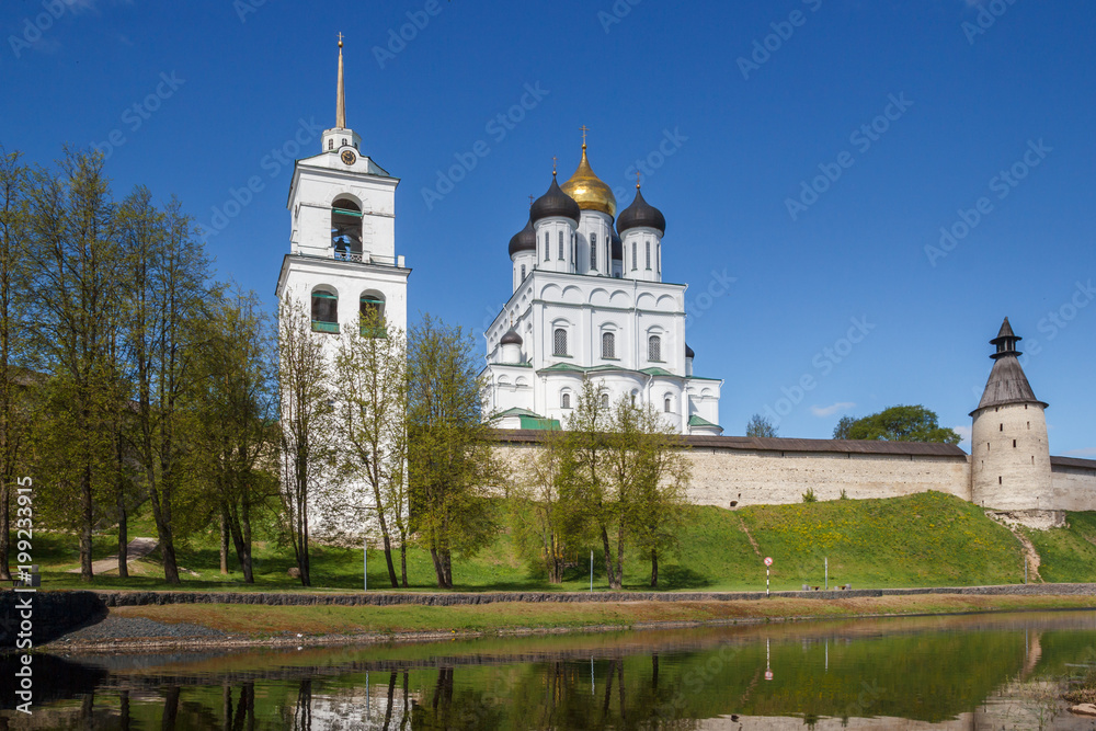 Pskov Krom and Trinity Cathedral in Pskov