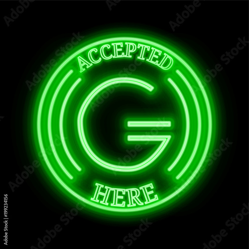 GoldMint (MNTP) accepted here sign photo