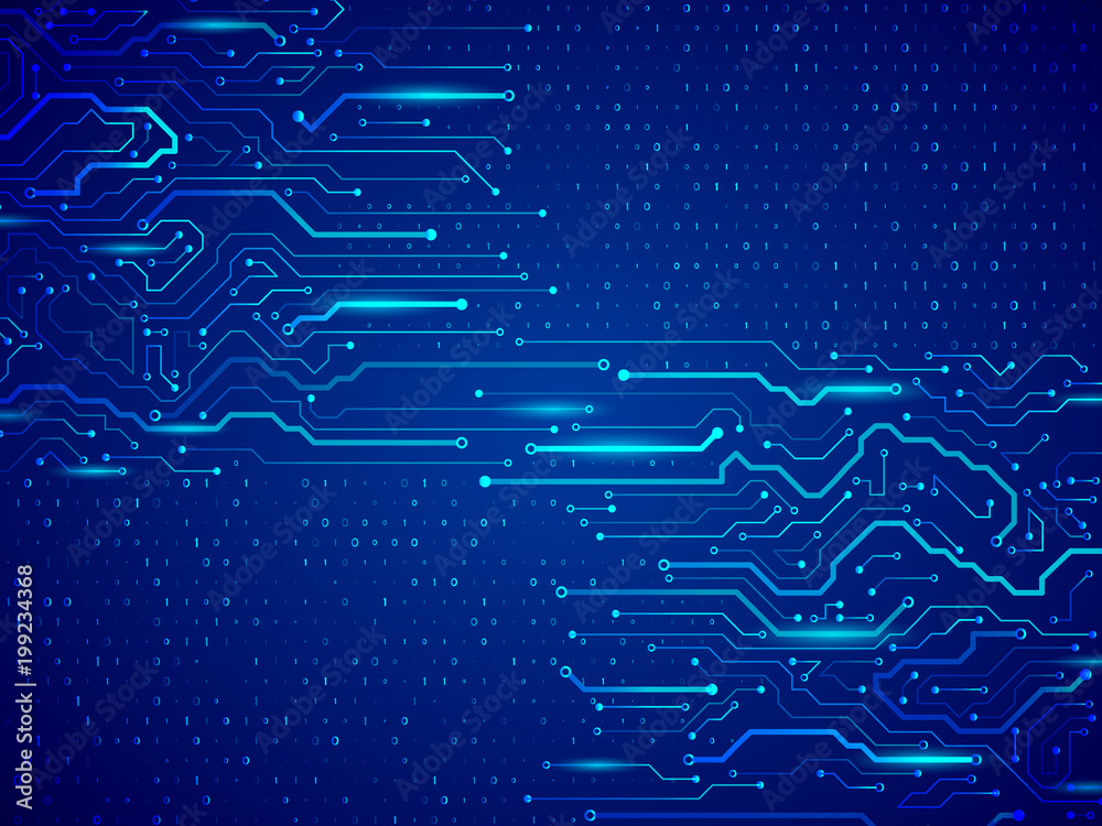 © arthead - Computer communication cybernetic element. Circuit board vector illustration. High-tech technology background texture. © arthead - Computer communication cybernetic element. Circuit board vector illustration. High-tech technology background texture.