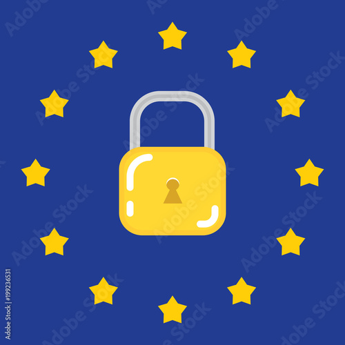  General Data Protection Regulation - GDPR. Vector illustration