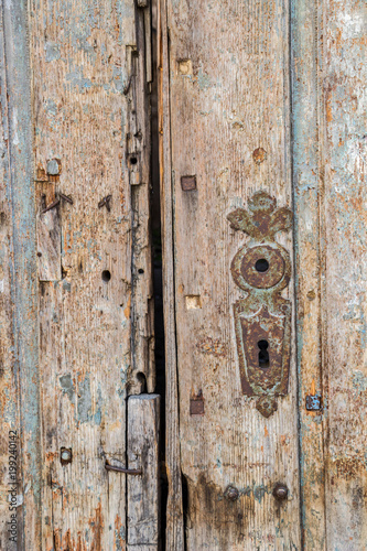 Detail from an old door in Aiud, Romania