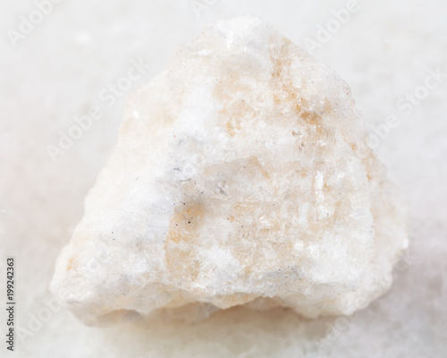 rough anhydrite stone on white