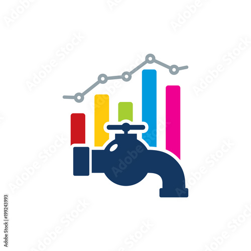 Plumbing Analytic Logo Icon Design