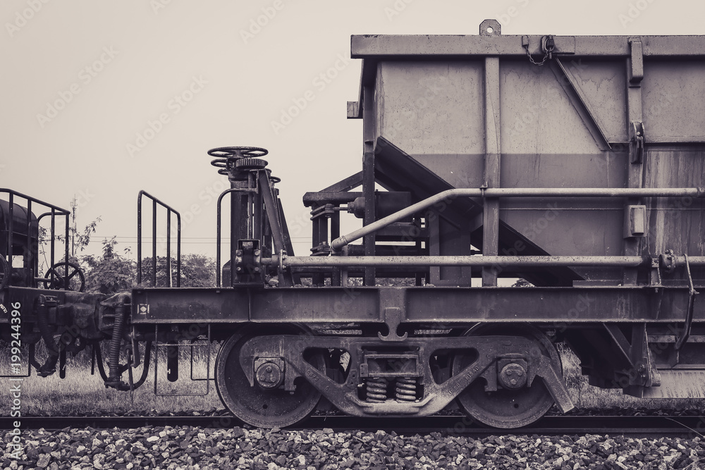 Naklejka premium Vintage Train Cabin