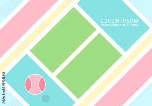 Sport Court,Tennis Court Minimal background