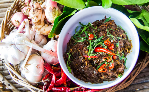 Thai style chili paste photo