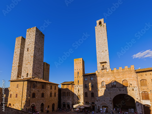 San Gimignano medieval town in Tuscany Italy