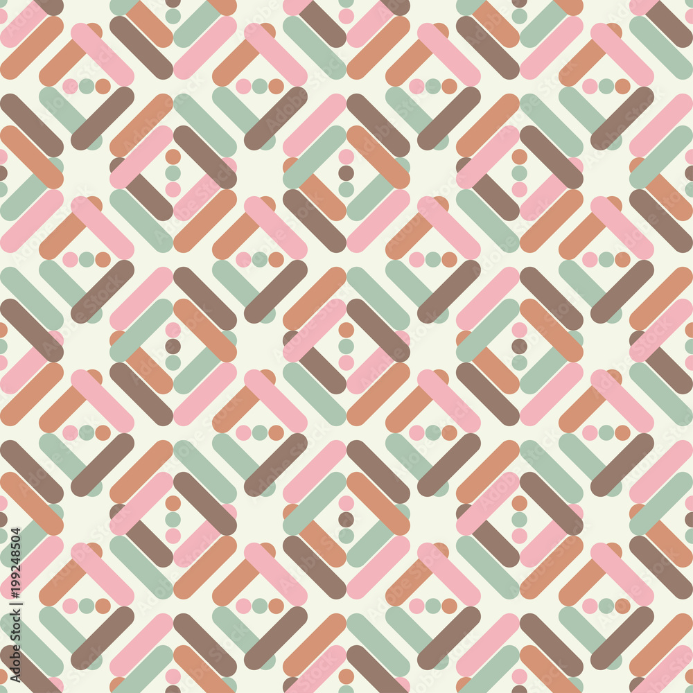 Seamless geometric pattern. The texture of rhombus. Textile rapport.