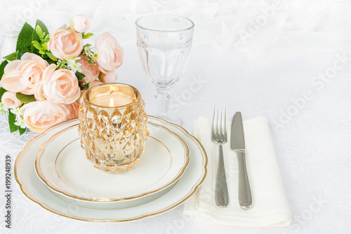 Elegance table setting