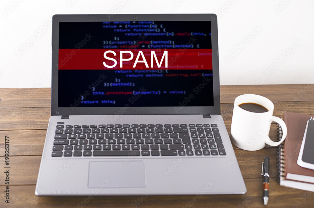 Laptop with an image on the 