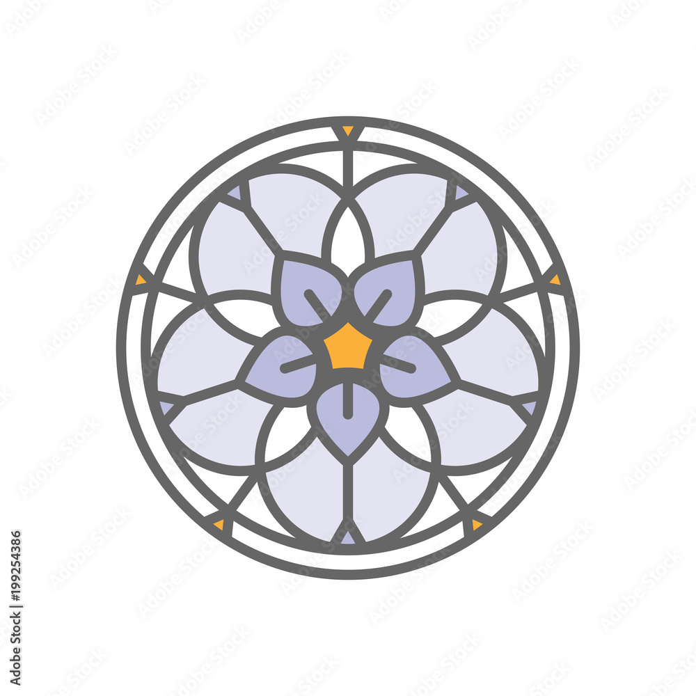 Forget-me-not stylized flower logo template Forget-me-not stylized flower logo template