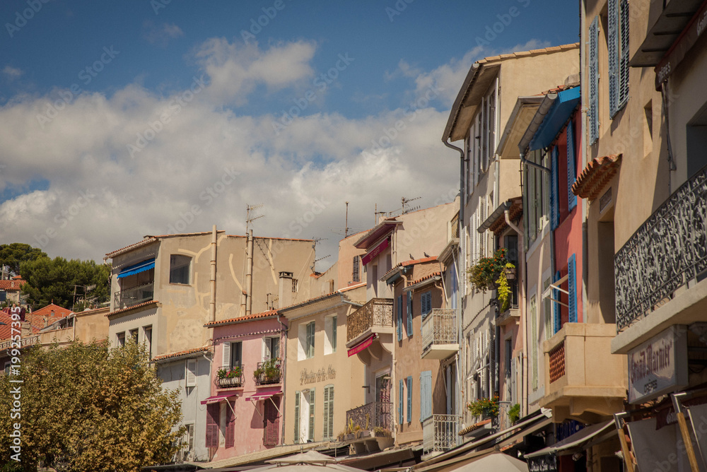 Fototapeta premium Mediteranean summer town fance