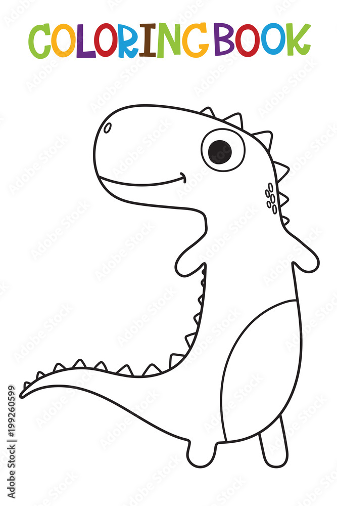 Cute Dino coloring book Cute Dino coloring book