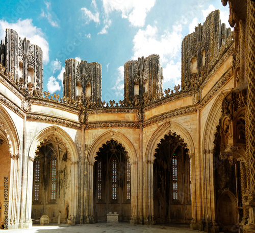 Canvas Print The Unfinished Chapel of the Batalha Monastery, Portugal