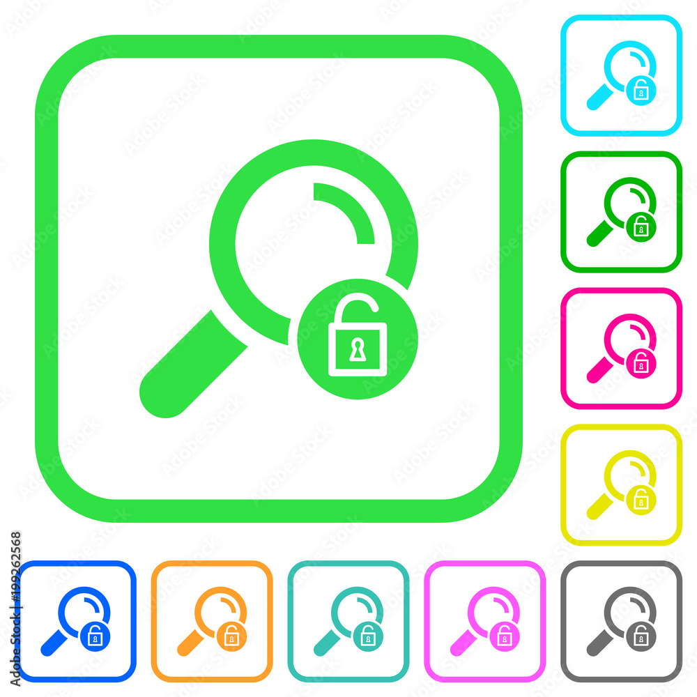 Unlock search vivid colored flat icons Unlock search vivid colored flat icons