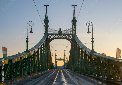 Photography Scenic view of Liberty Bridge at Budapest