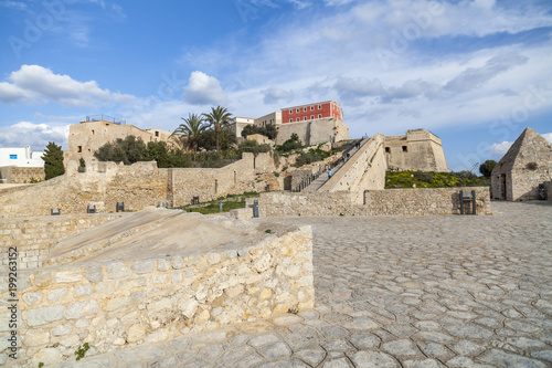 Historic center  Dalt Vila  Unesco world heritage site  Ibiza  Eivissa  Spain.