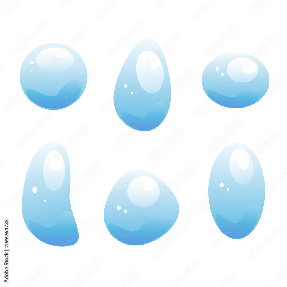 Water drops concept vector Water drops concept vector