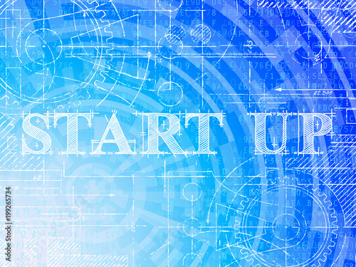Start Up High Tech Background