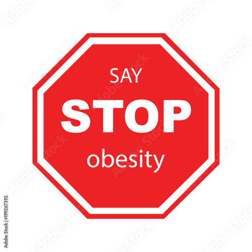 obesity prevention stop over weight start campaign with diet for obese children and adults with eating disorder