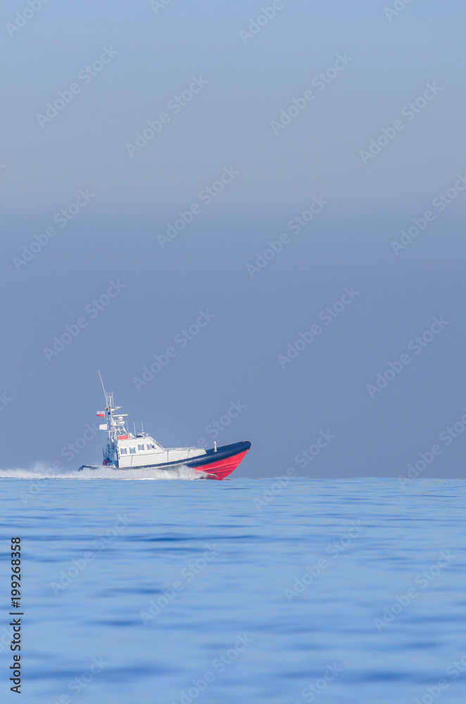 SEARCH AND RESCUE - Rescue boat on the sea patrol