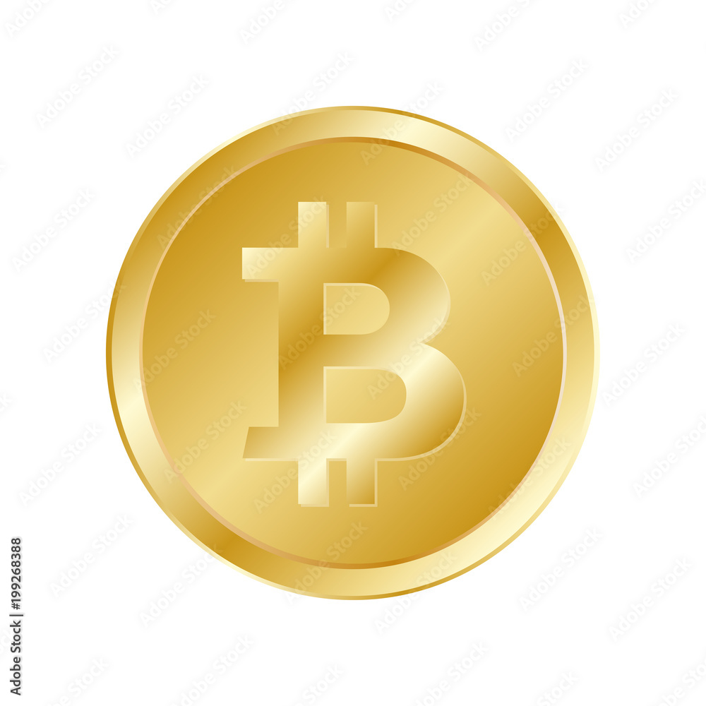 Bitcoin. Crypto currency golden bit coin. Cryptocurrency emblem. Web and Internet money icon. Vector illustration. Bitcoin. Crypto currency golden bit coin. Cryptocurrency emblem. Web and Internet money icon. Vector illustration.