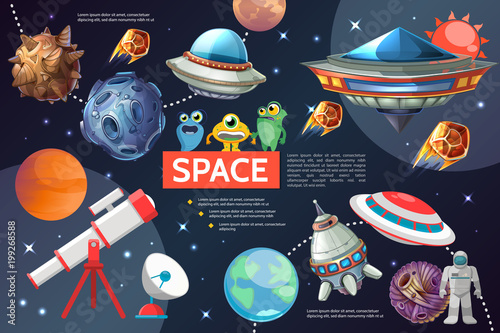 Cartoon Space Elements Collection