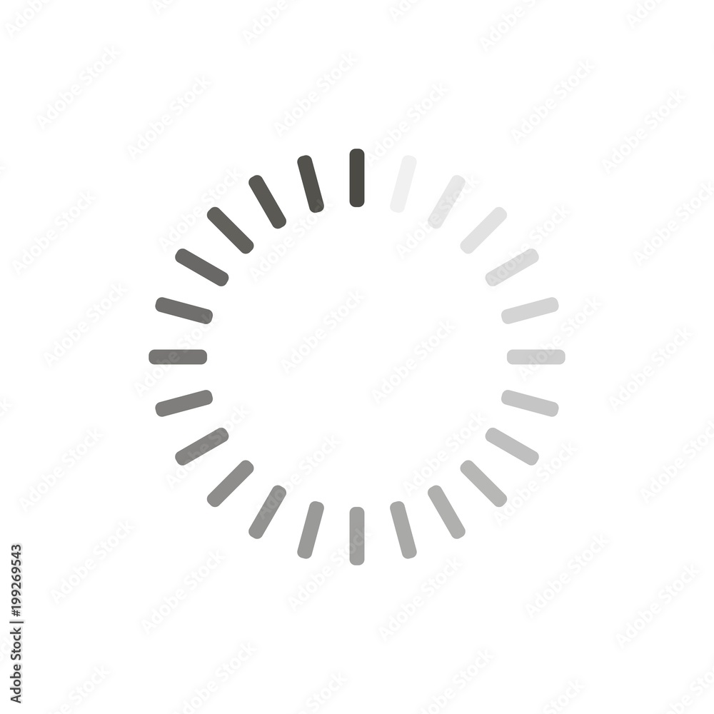 Load icon vector. Line progress symbol.