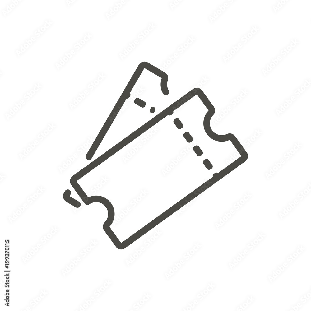 Icône De Ticket De Stationnement Dans Un Style Simple Isolé Sur Fond Blanc  Clip Art Libres De Droits, Svg, Vecteurs Et Illustration. Image 125026774