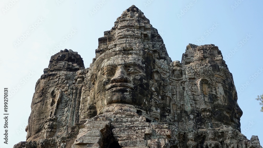 Angkor, Bayon Südtor in Kambodscha
