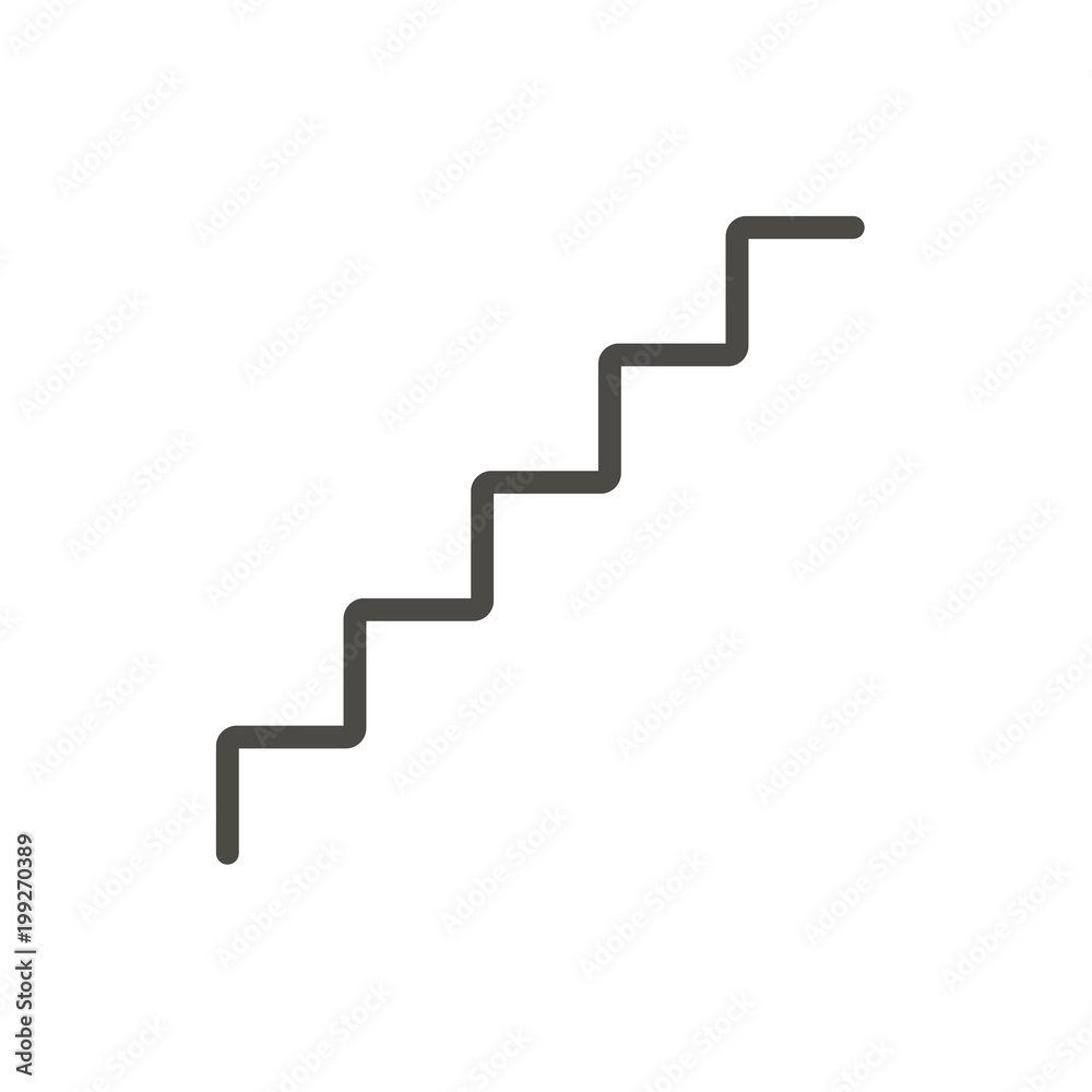 Stairs icon vector. Line upstairs symbol. Stairs icon vector. Line upstairs symbol.