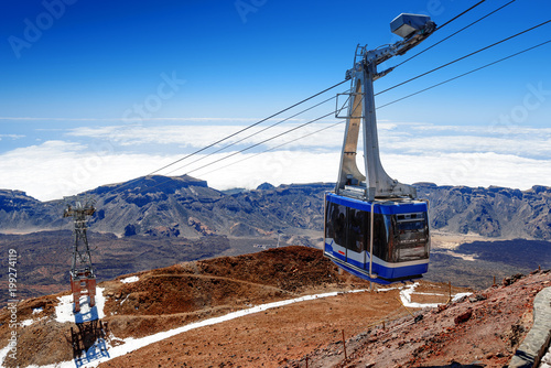cableway of volcano Teide,Tenerife