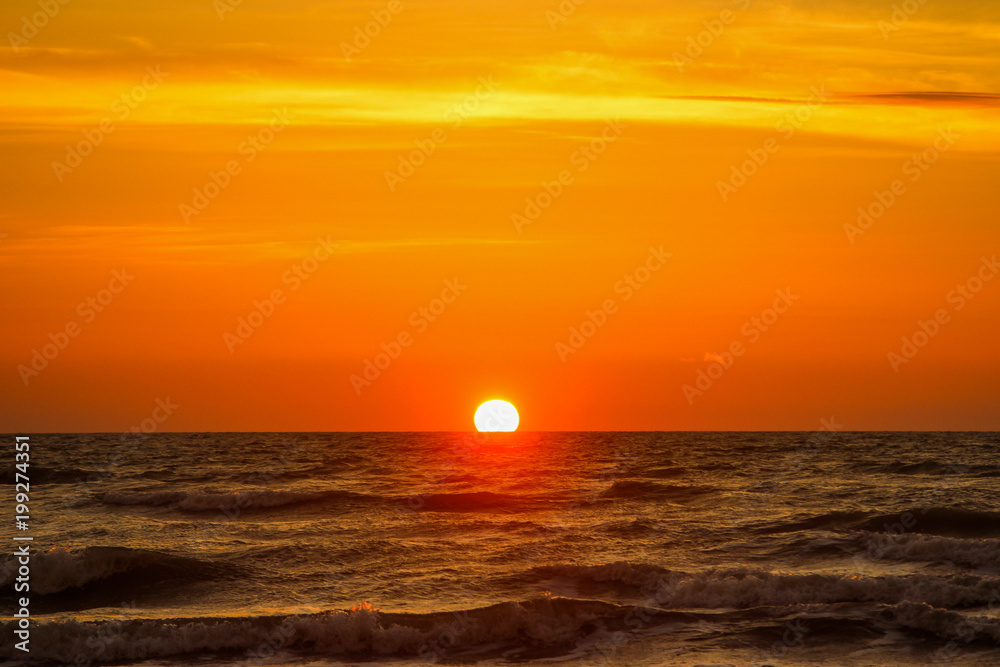 orange sunrise