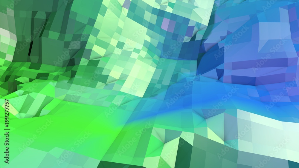 Low poly abstract background with modern gradient colors. Blue green 3d surface 10 Low poly abstract background with modern gradient colors. Blue green 3d surface 10