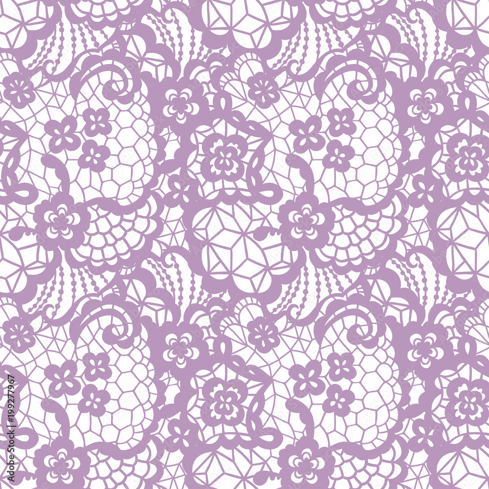 Obraz premium Lace seamless pattern with flowers