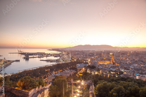 Romantic Malaga skyline © fotolupa