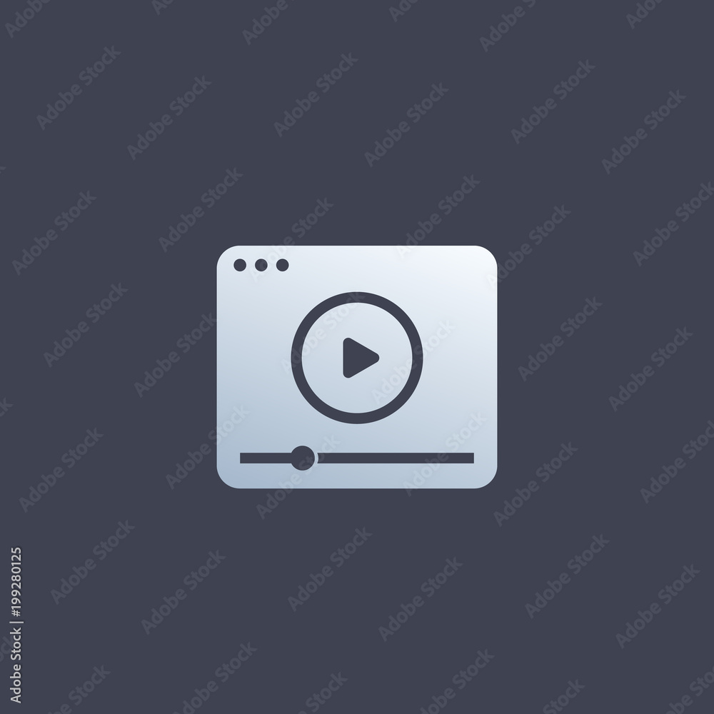 video player vector icon, logo design for apps video player vector icon, logo design for apps
