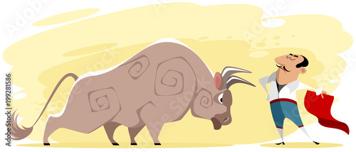 Toreador and bull