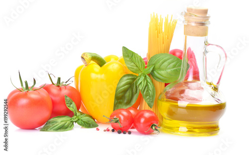 Oil olives and vegetables