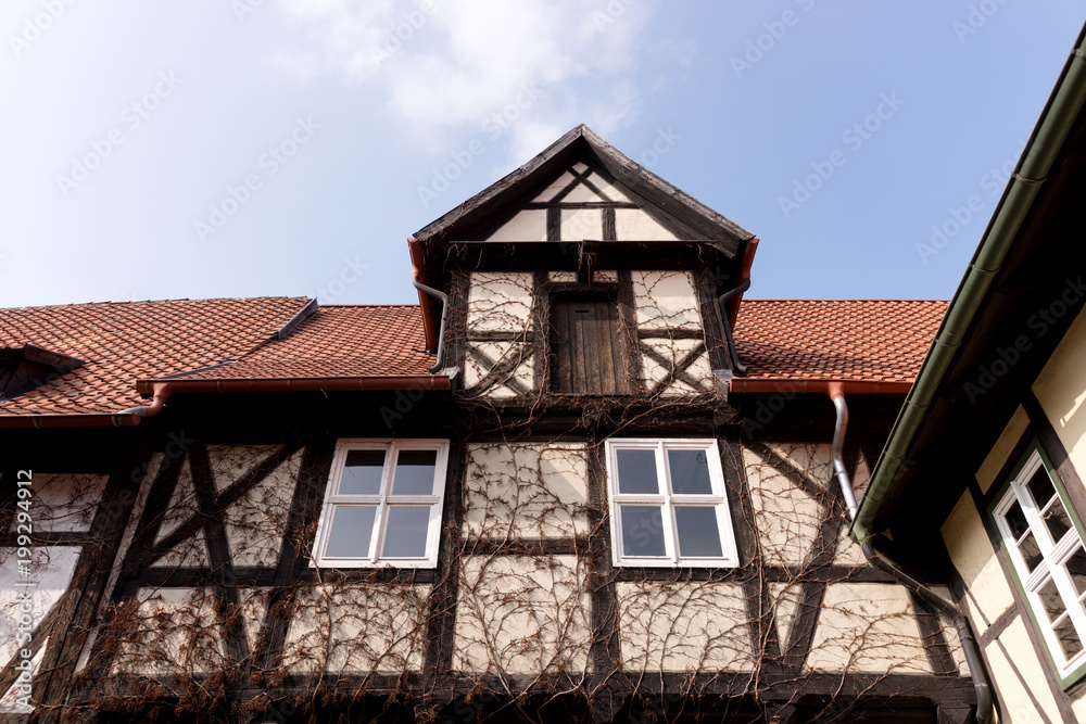 Medieval half-timbered house in the center of the city Wernigerode, Germany Medieval half-timbered house in the center of the city Wernigerode, Germany
