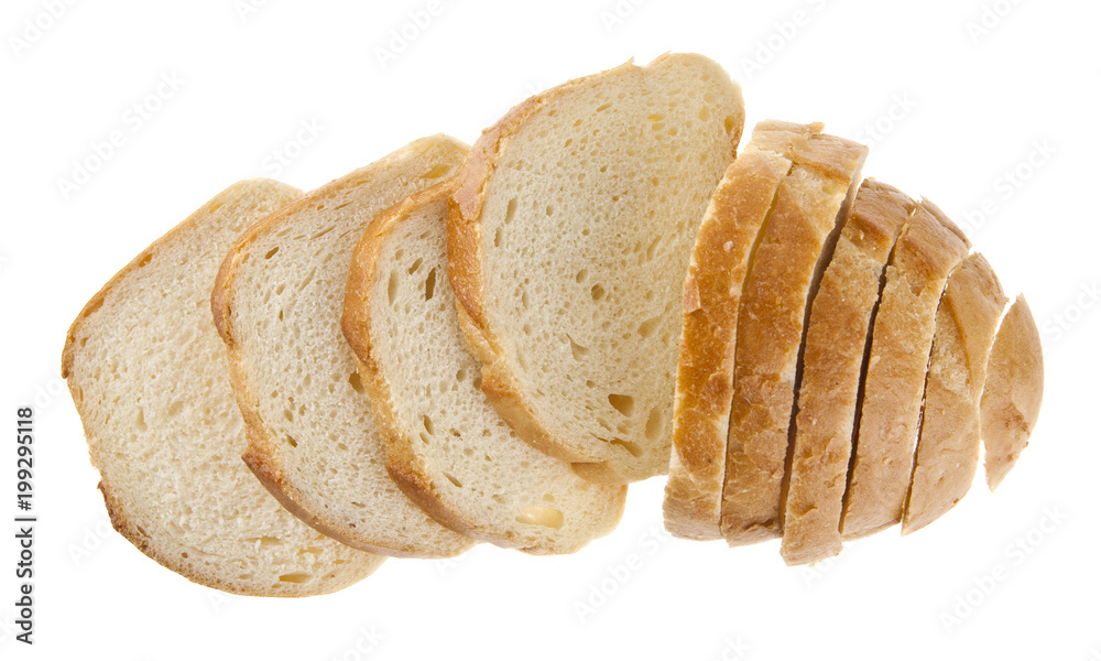 sliced bread isolated on white background sliced bread isolated on white background
