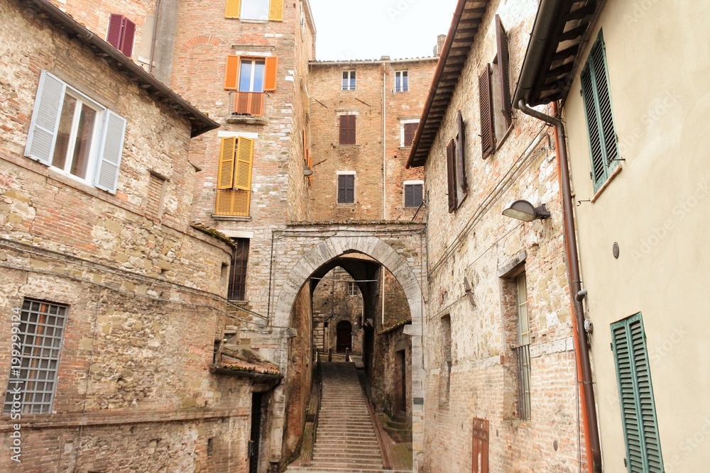 the city view in Perugia, Umbria, Italy