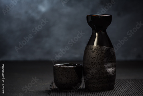 Sake traditional ceramic drinking set